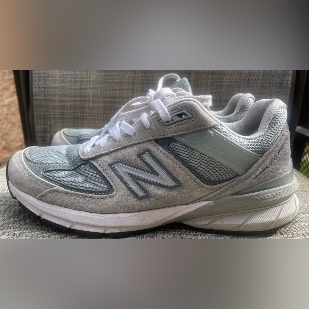 New Balance Womens 990v5 Size 8.5 Made in USA Low Castlerock Gray - Picture 3 of 9